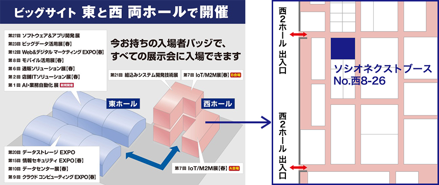 ビッグサイト ソシオネクストブース No.西8-26