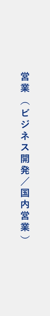 営業(ビジネス開発/国内営業)
